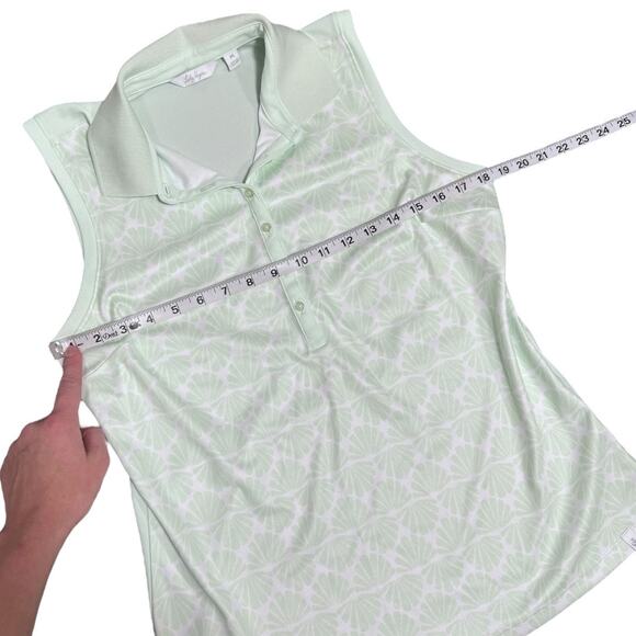 Lady Hagen Women's Mint Green Seashells Sleeveless Golf/Tennis Tank - Size M - Picture 3 of 4